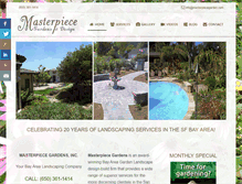 Tablet Screenshot of masterpiecegarden.com